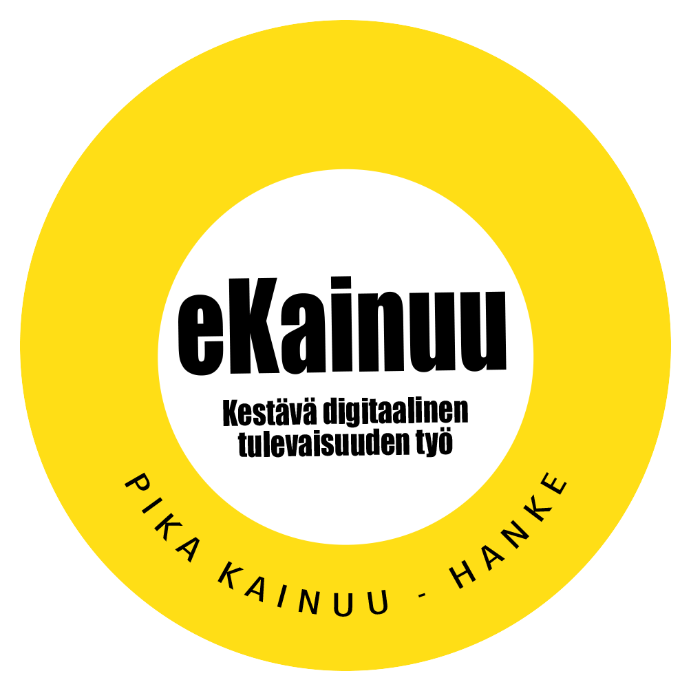 Keltainen PIKA-hankkeen pyöreä logo